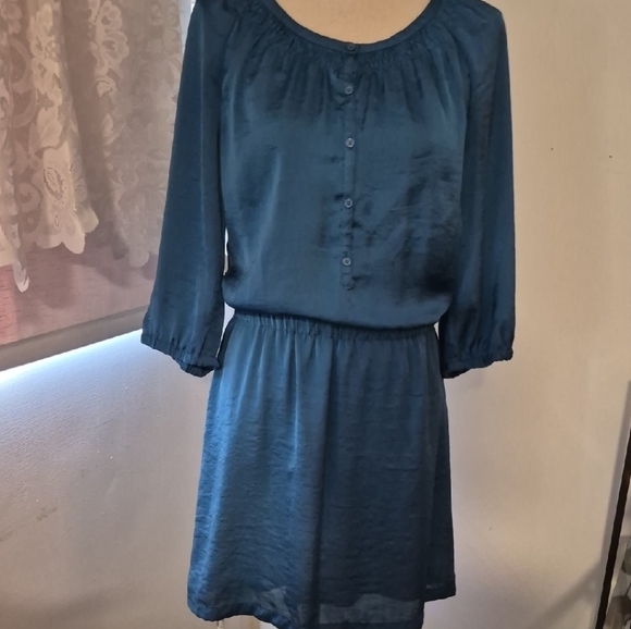 Old Navy Teal Long Sleeve Dress - Picture 1 of 6